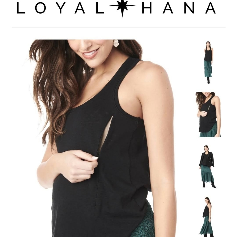 LOYAL HANA NURSING & MATERNITY TANK

- Navy